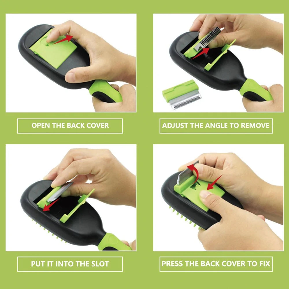 Multi-Use Pet Grooming Comb